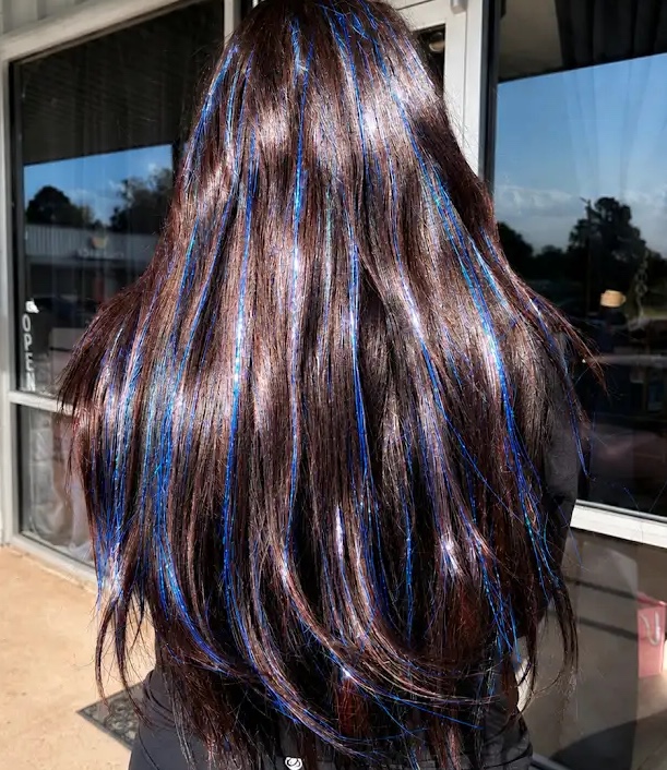 Hair Tinsel at The Chateau Glo